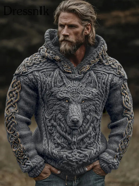 Herren Viking Kapuzen-Sweatshirt Grau / S