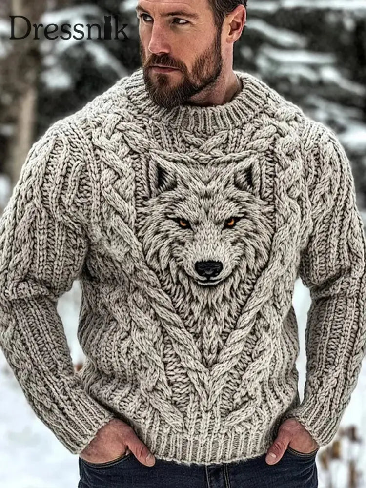 Herren Viking Pullover Cremig Weiß / S
