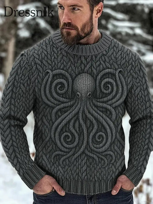 Herren Viking Pullover Grau / S