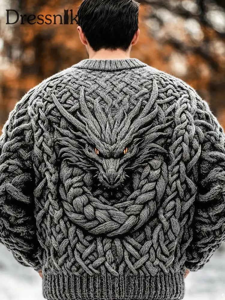 Herren Viking Pullover Grau / S