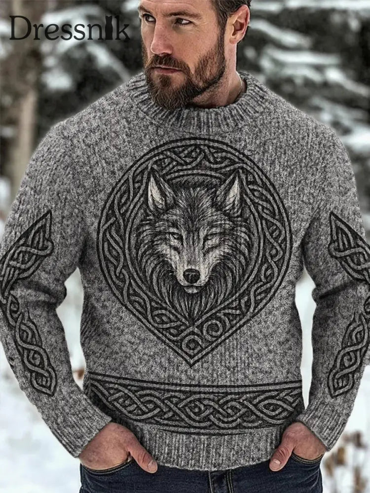 Herren Viking Pullover Grau / S