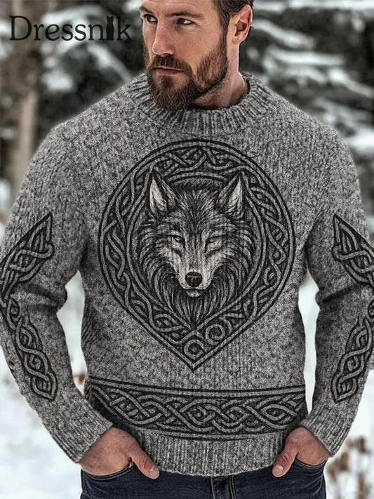 Herren Viking Pullover Grau / S