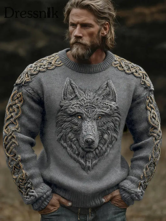 Herren Viking Pullover Grau / S