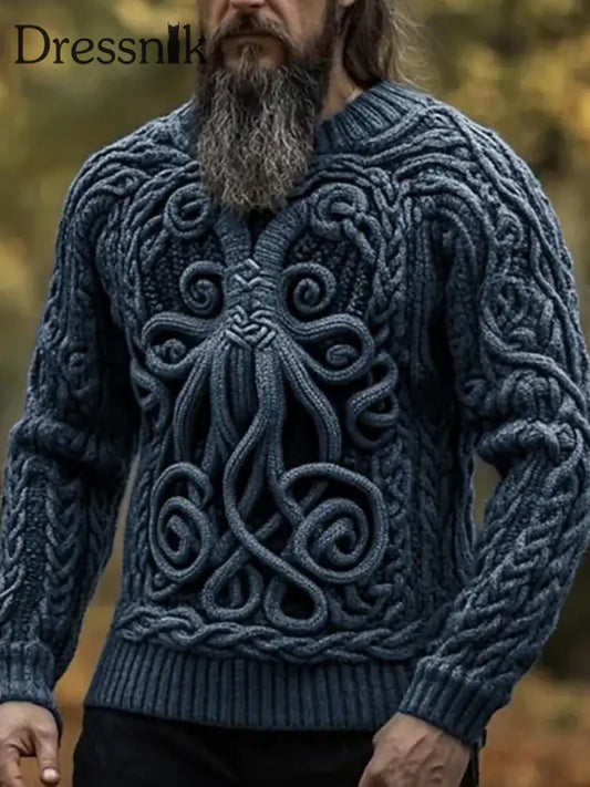 Herren Viking Pullover Marineblau / S