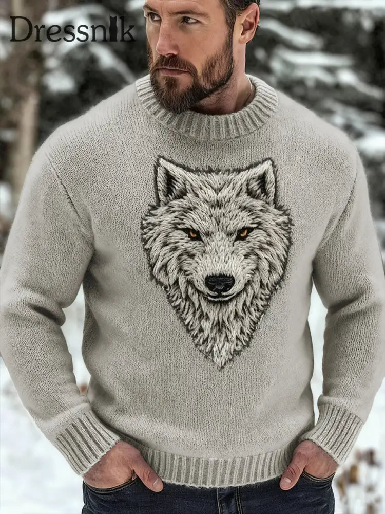 Herren Viking Sweatshirt Off white / S