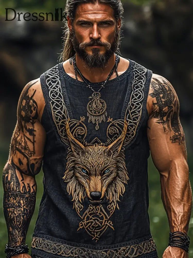 Herren Viking Weste als bild / S