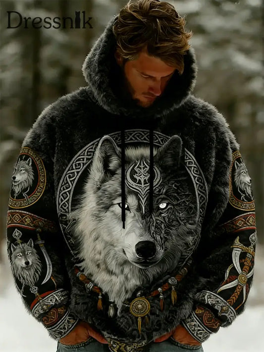 Herren Vintage Business Abstrakte Kunst Casual Top A / S