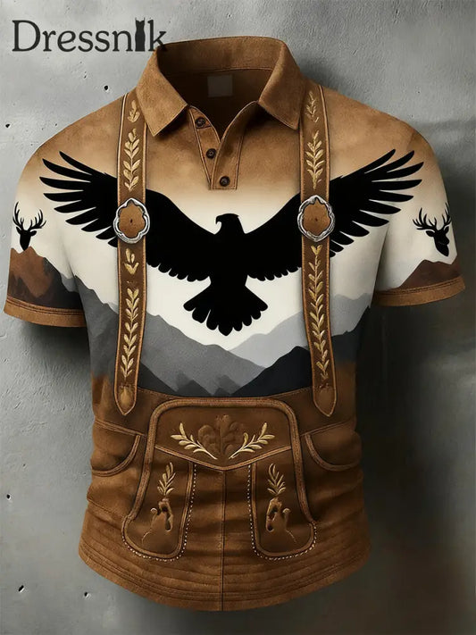 Herren Vintage Holiday Business Casual Polo Shirt A / S