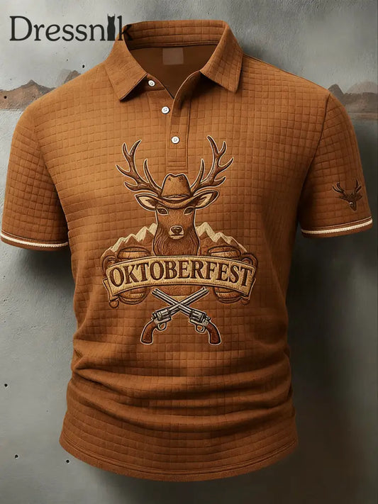 Herren Vintage Holiday Business Casual Polo Shirt A / S