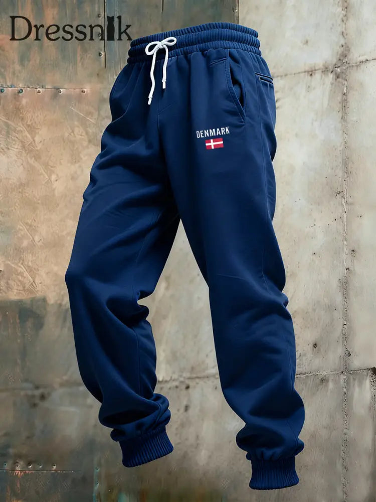 Herren Vintage Mode lässige lange Hosen B / S