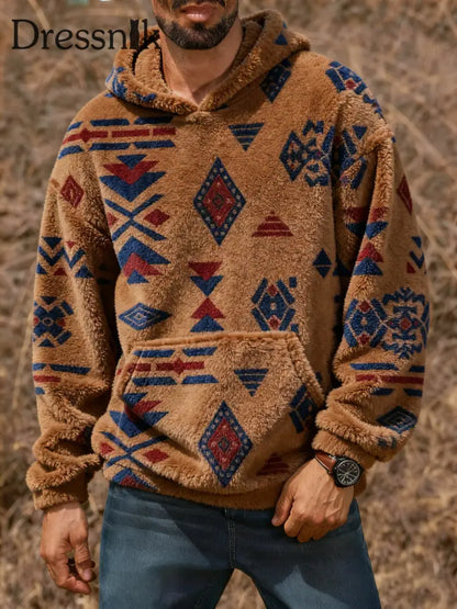 Herren Vintage Western bedruckt Casual Hoodie A / S