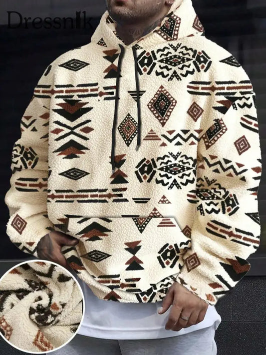 Herren Vintage Western bedruckt Casual Hoodie als bild / S