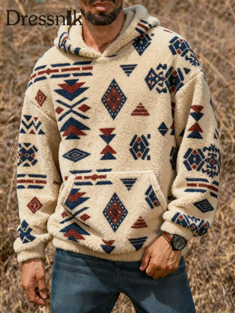 Herren Vintage Western bedruckt Casual Hoodie C / S