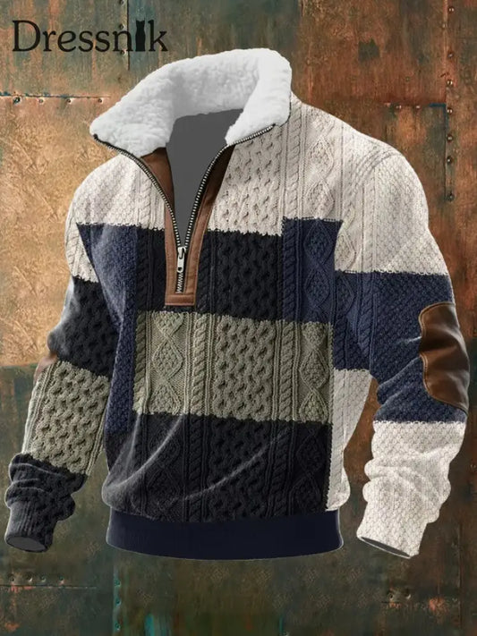 Herren Vintage Western bedrucktes Casual Sweatshirt als bild / S