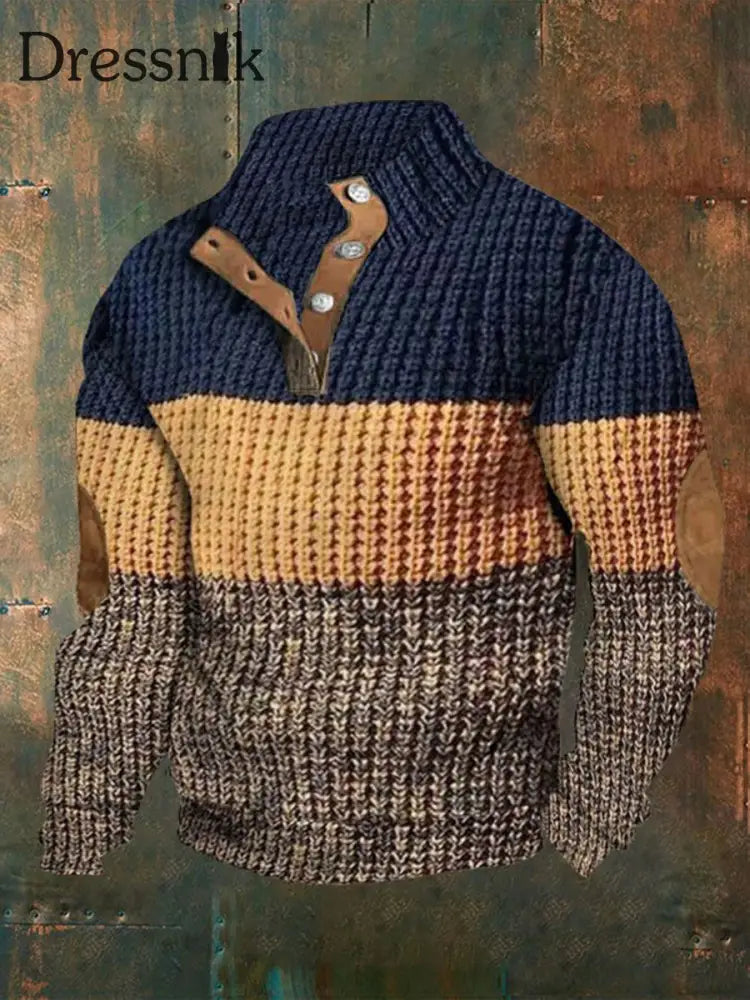 Herren Vintage Western bedrucktes Casual Sweatshirt als bild / S