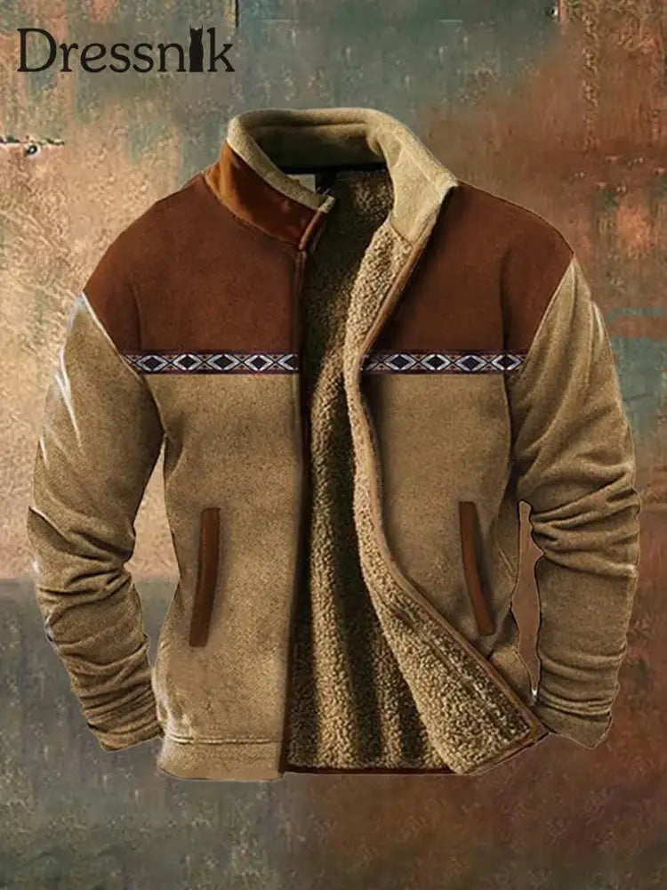 Herren Vintage Western bedrucktes Casual Sweatshirt C / S