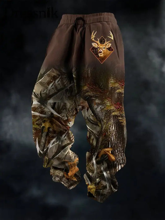 Herren Vintage Western Elk Freizeit hosen als bild / S