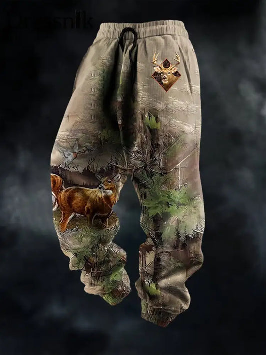 Herren Vintage Western Elk Freizeit hosen als bild / S