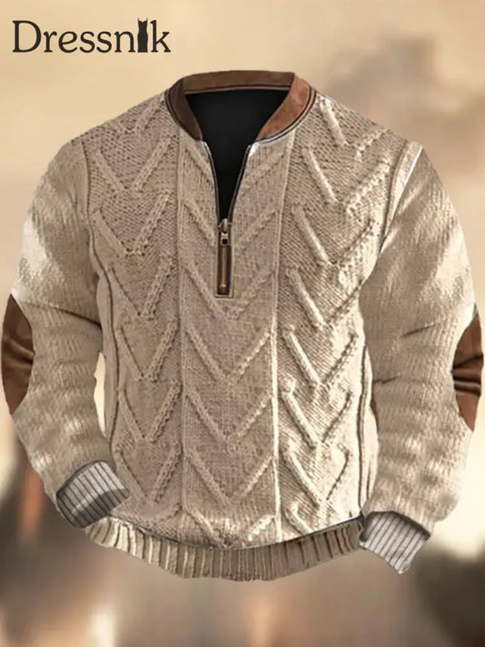 Herren Vintage Western Textured Print Henley Casual V-Ausschnitt Outdoor Dickes Top A / S