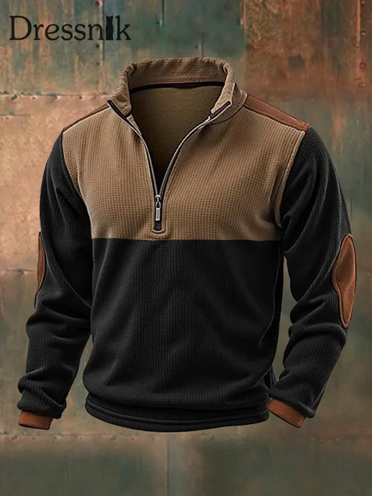 Herren Vintage Western Zip Sweatshirt als bild / S