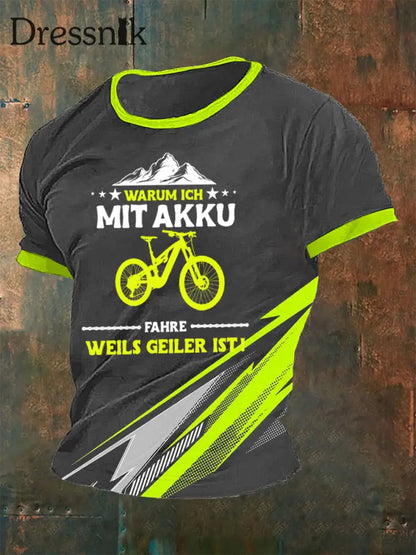 Herren Warum ich AKKU fahre Weils Geiler ist T-Shirt Grau / S