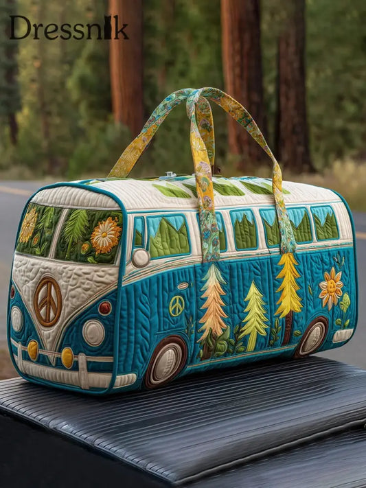 Hippie-Print-Einkaufstasche mit großer Kapazität als bild / EINS