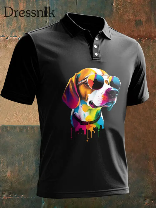 Hunde-T-Shirt für Männer Schwarz / S