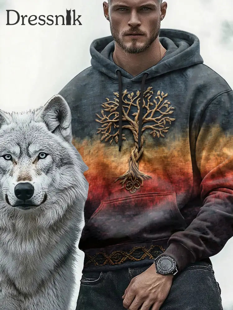 Kapuzen pullover für Herren Viking als bild / S