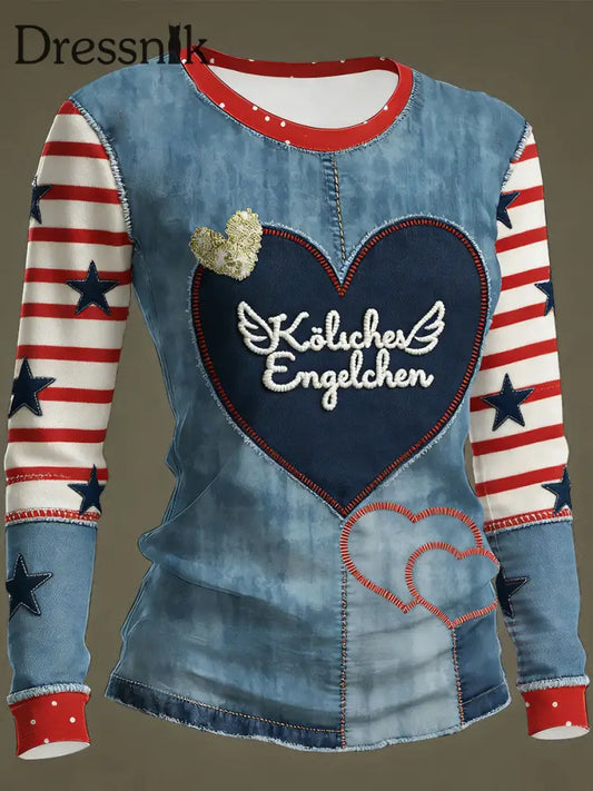 Karneval Kunst bedruckte Tops für Frauen als bild / S