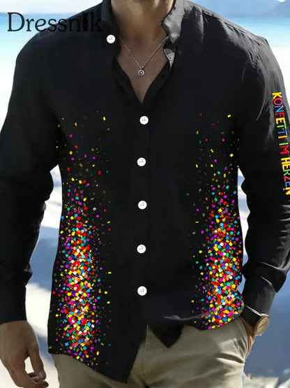 Kölnisch Karneval Print Shirt für Herren Schwarz / S