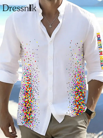 Kölnisch Karneval Print Shirt für Herren Weiß / S