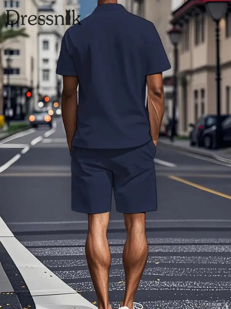 Kurzärmliger Polo-Anzug für Herren