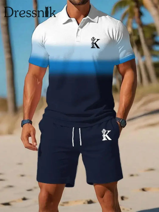 Kurzärmliger Polo-Anzug für Herren als bild / S