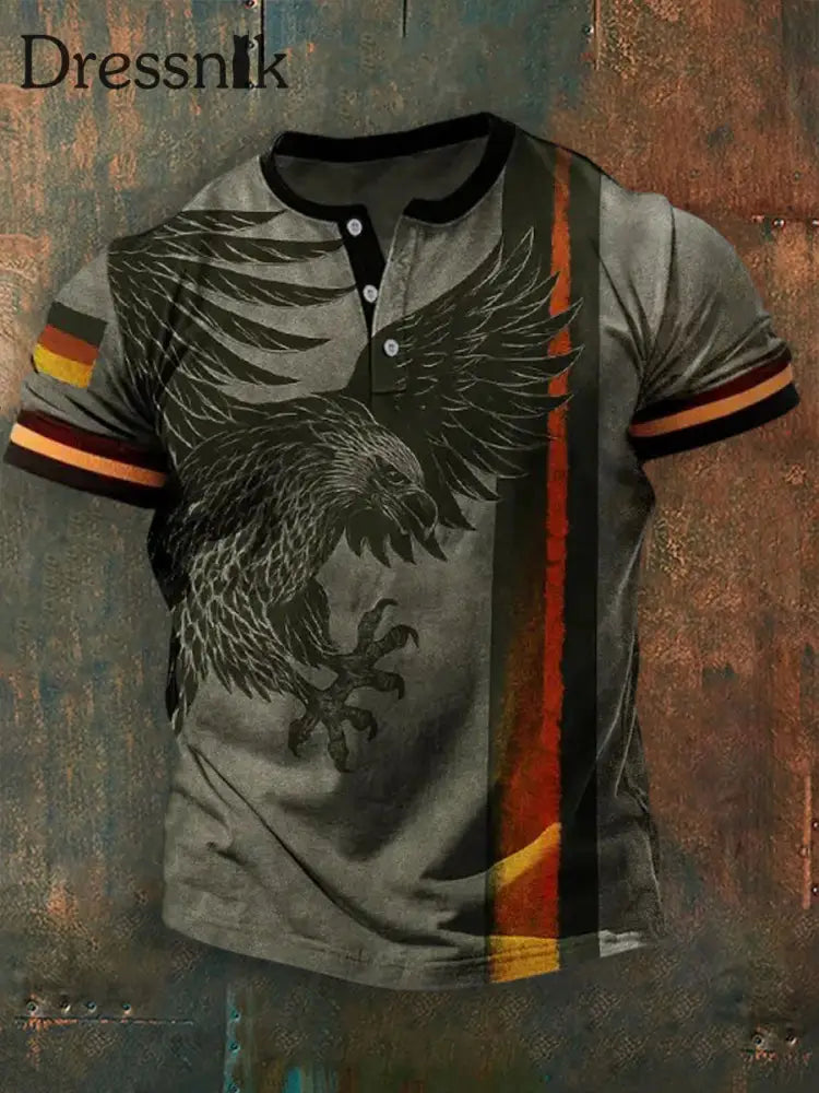 Kurzarm-Polos hirt für Männer Deutschland Design Armee grün / S