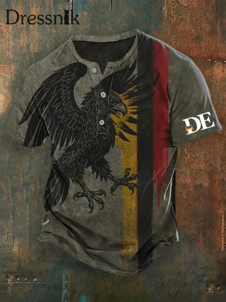 Kurzarm-Polos hirt für Männer Deutschland Design Armee grün / S