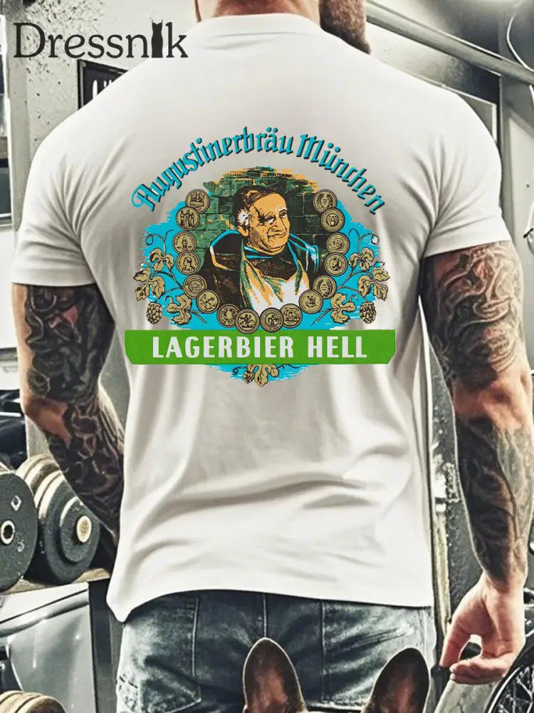 Kurzarm-T-Shirt für Herren Augustiner Weiß / S