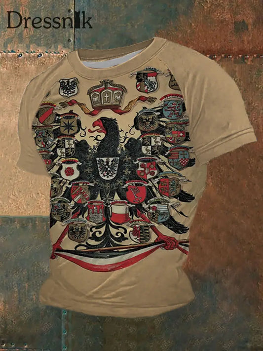 Kurzarm-T-Shirt für Herren Deutscher Adler 1871 Print als bild / S