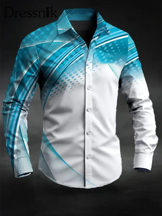 Lässiges Business-Shirt für Männer blau / S