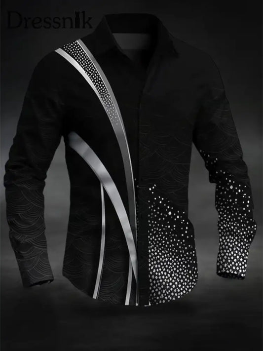 Lässiges Business-Shirt für Männer Schwarz / S