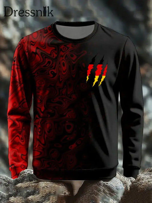 Langärmliges T-Shirt für Männer Deutschland bedruckt als bild / S