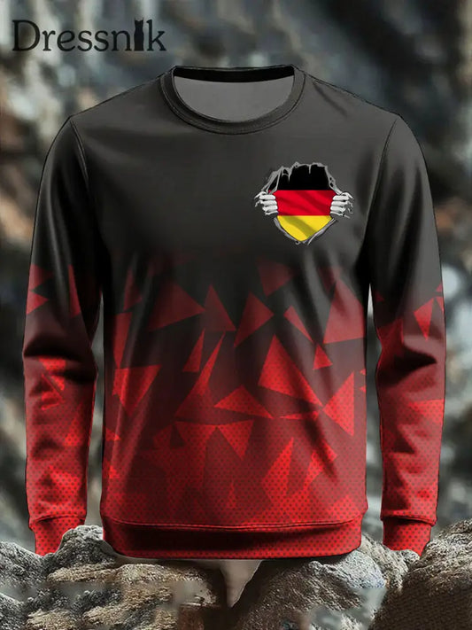 Langärmliges T-Shirt für Männer Deutschland bedruckt als bild / S