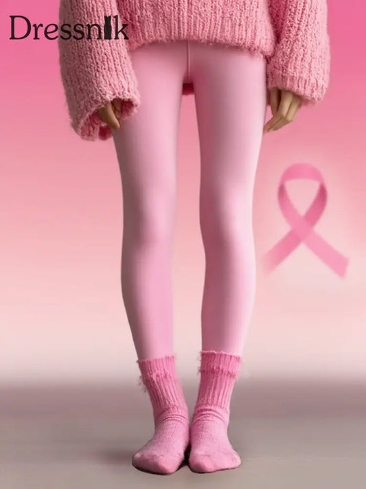 Leggings zur Unterstützung des Bewusstseins für rosa Brustkrebs für Frauen Rosa / S