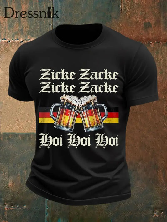 Lustige Bier liebhaber für Männer lässiges T-Shirt Schwarz / S