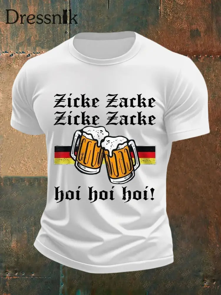 Lustige Bier liebhaber für Männer lässiges T-Shirt Weiß / S