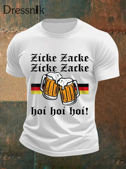 Lustige Bier liebhaber für Männer lässiges T-Shirt Weiß / S