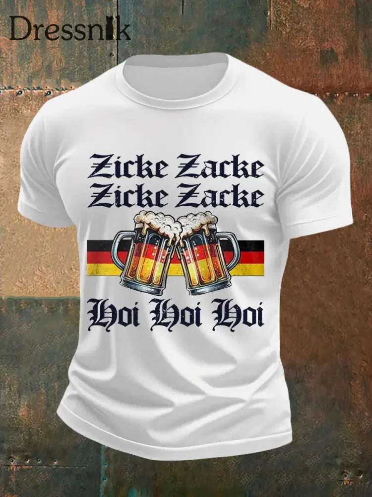 Lustige Bier liebhaber für Männer lässiges T-Shirt Weiß / S