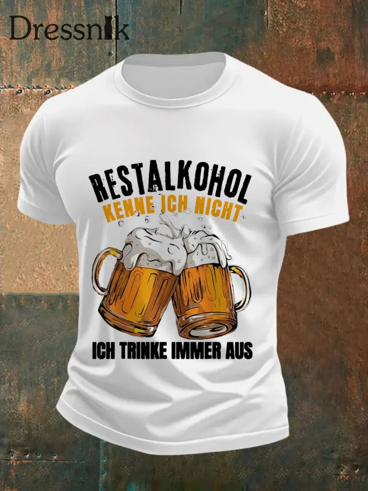 Lustiges Bier liebhaber für Männer Casual T-Shirt Weiß / S