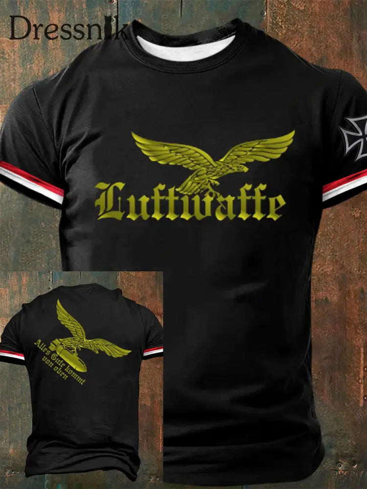 Männer Alles Gute komm von Oben bedrucktes Kurzarm-T-Shirt Schwarz / S