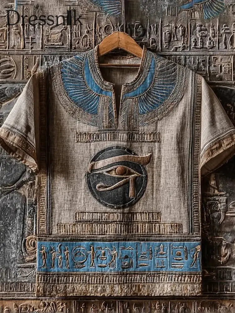 Männer alt ägyptischer Druck T Shirt als bild / S