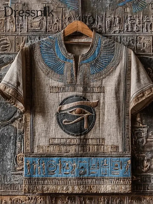 Männer alt ägyptischer Druck T Shirt als bild / S